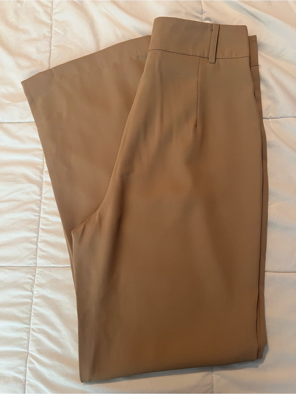 SHEIN Women's Straight-Leg Dress Pants in Tan